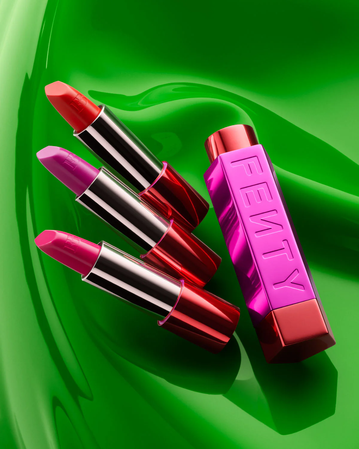 Fenty Icon The Fill Semi-Matte Refillable Lipstick — Nosy Rosy - Image 3