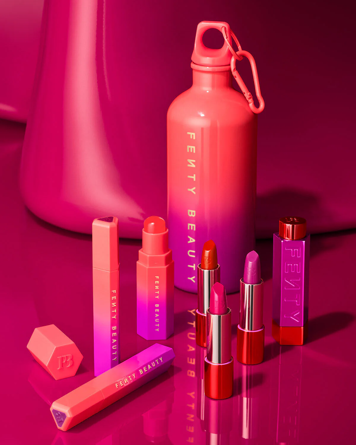 Fenty Icon The Fill Semi-Matte Refillable Lipstick — Nosy Rosy - Image 4
