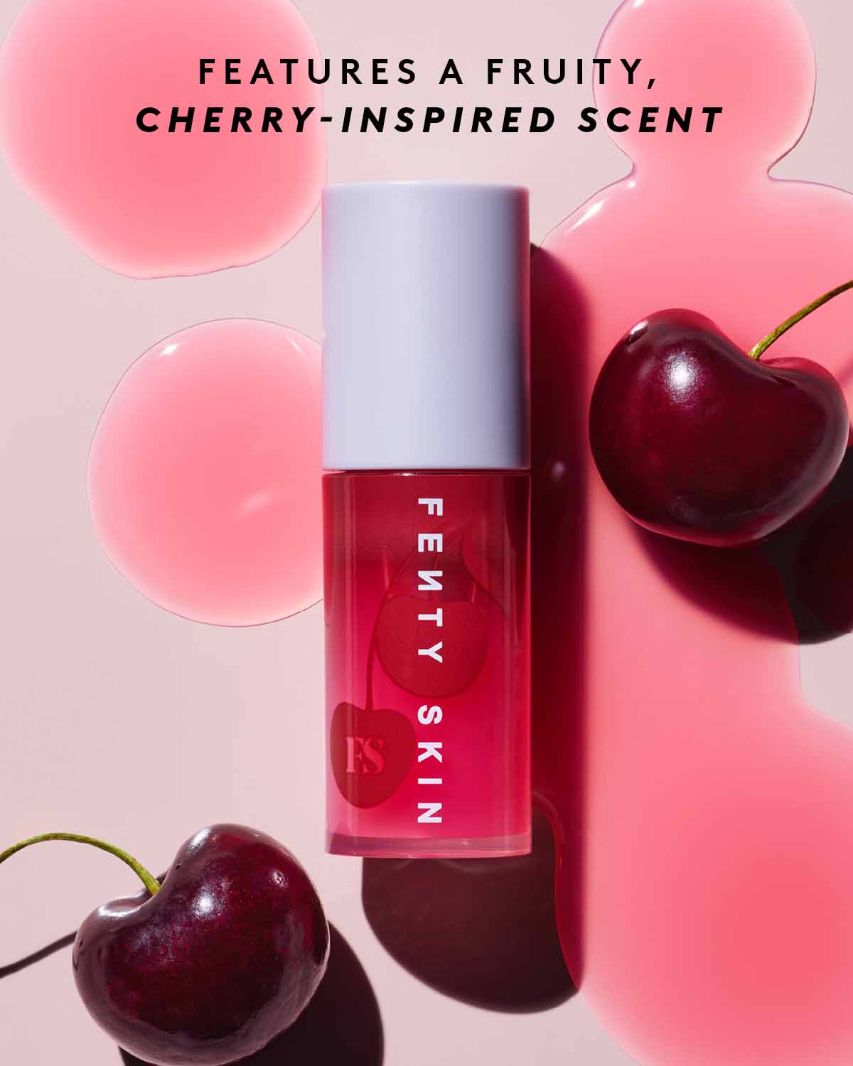 Fenty Treatz Hydrating + Strengthening Lip Oil — Barbados Cherry - Image 5
