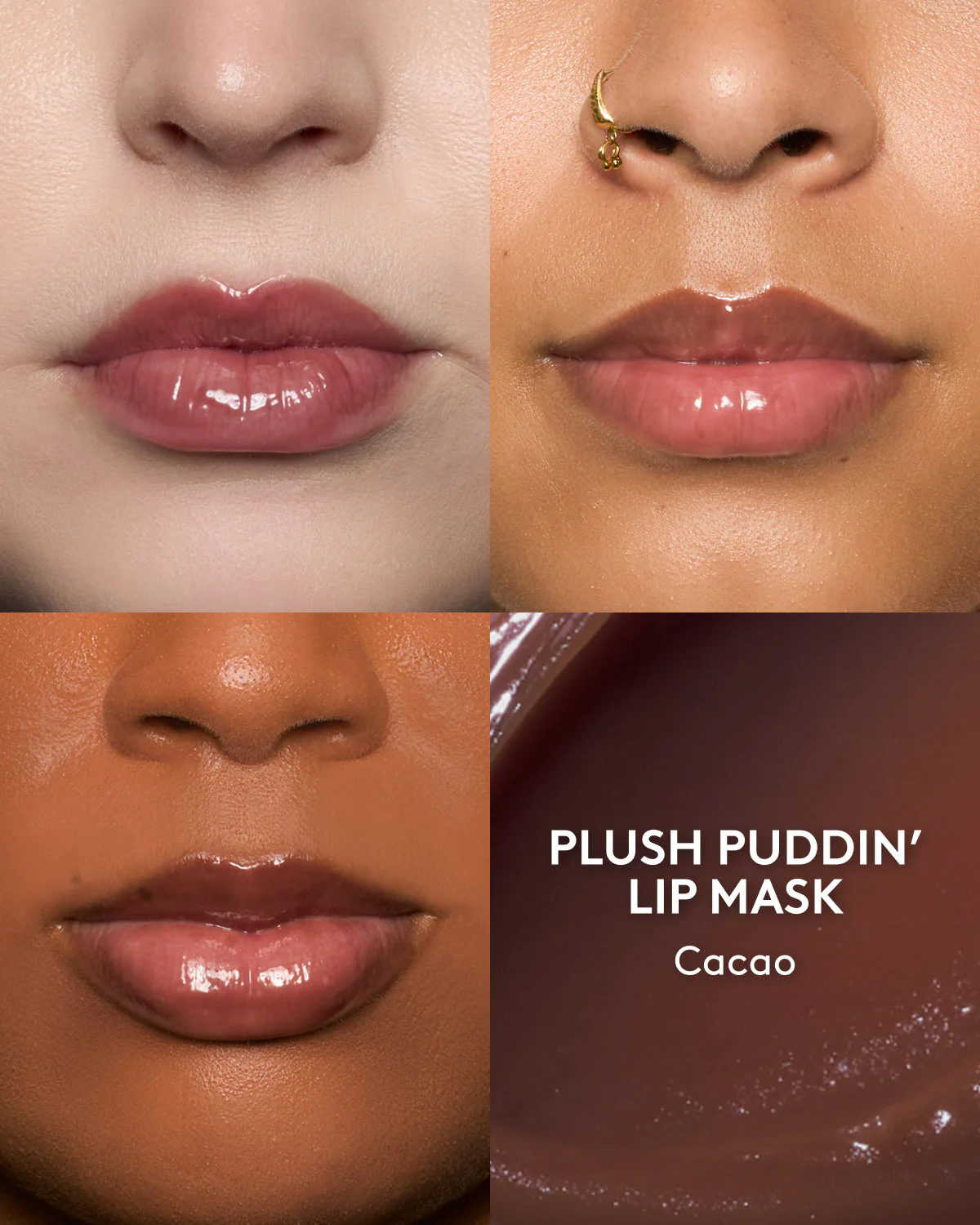 Limited Edition Holiday Plush Puddin' Intensive Recovery Lip Mask — Cacao - Image 3