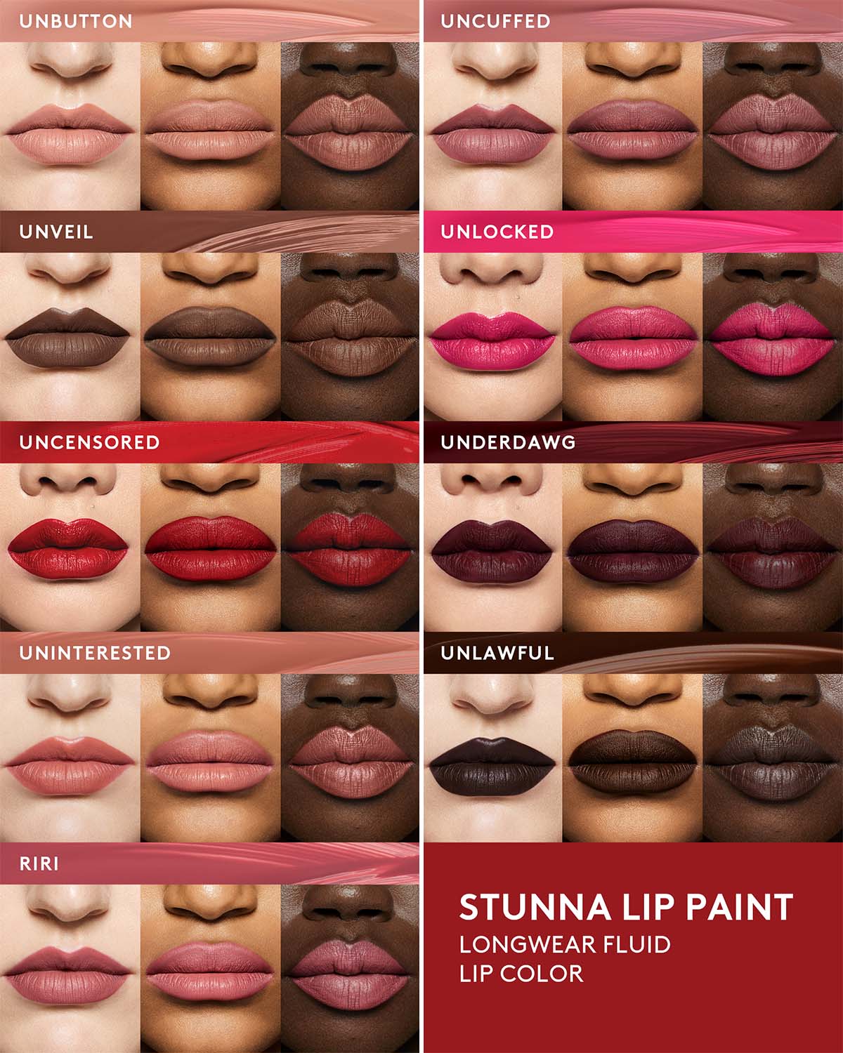 Stunna Lip Paint Longwear Fluid Lip Color — RiRi - Image 7